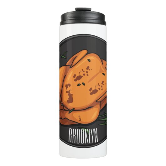 Roast cartoon illustratie thermosbeker (Voorkant)