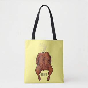 Roast cartoon illustratie tote bag