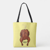 Roast cartoon illustratie tote bag (Achterkant)