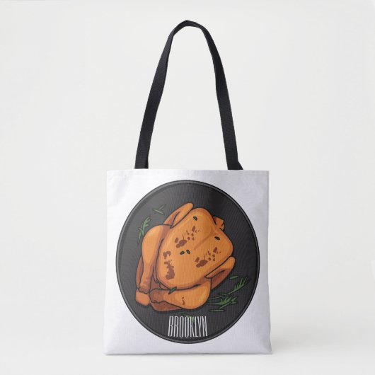 Roast cartoon illustratie tote bag (Voorkant)