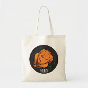 Roast cartoon illustratie tote bag