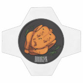 Roast cartoon illustratie voetbal (Enkel)