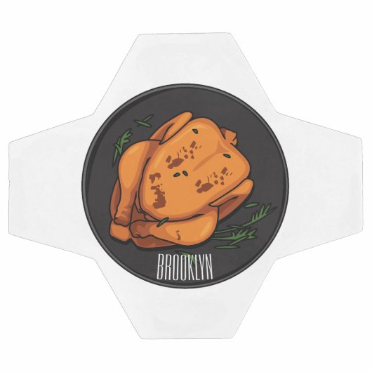 Roast cartoon illustratie voetbal (Enkel)