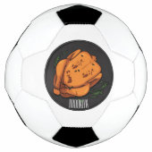 Roast cartoon illustratie voetbal (Voorkant)