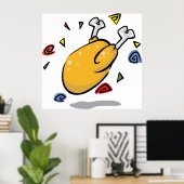 Roast Chicken Poster (Thuiskantoor)