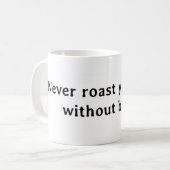 Roast je Donkey nooit zonder boter Koffiemok (Voorkant links)