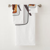 Roast kalkoenen borstschilderij cartoon bad handdoek (Insitu)