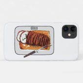 Roast kalkoenen borstschilderij cartoon Case-Mate iPhone case (Achterkant (horizontaal))