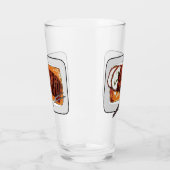 Roast kalkoenen borstschilderij cartoon glas (Links)