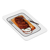 Roast kalkoenen borstschilderij cartoon magneet (Rechterzijde)