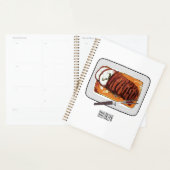 Roast kalkoenen borstschilderij cartoon planner (Display)