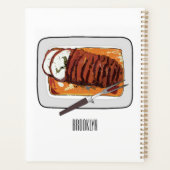 Roast kalkoenen borstschilderij cartoon planner (Achterkant)