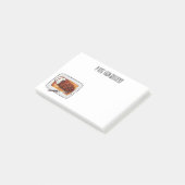 Roast kalkoenen borstschilderij cartoon post-it® notes (Schuin)