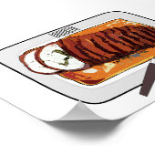 Roast kalkoenen borstschilderij cartoon poster (Hoek)