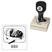 Roast kalkoenen borstschilderij cartoon rubberstempel (Gestempeld)