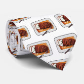 Roast kalkoenen borstschilderij cartoon stropdas (Opgerold)