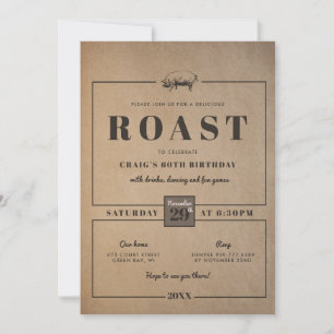 Roast Party-uitnodiging Kaart