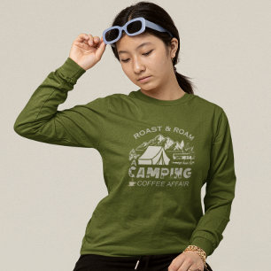 Roast & Roam-A Camping Koffie Affair Design T-shirt