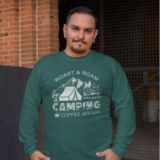 Roast & Roam-A Camping Koffie Affair Design T-shirt