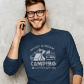 Roast & Roam-A Camping Koffie Affair Design T-shirt