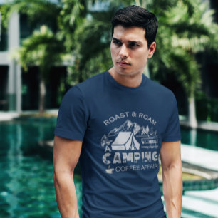 Roast & Roam-A Camping Koffie Affair Design T-shirt