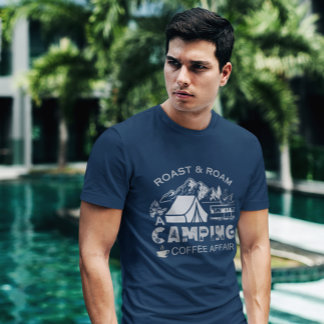 Roast & Roam-A Camping Koffie Affair Design T-shirt
