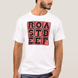 Roast rundvlees, broodvlees t-shirt