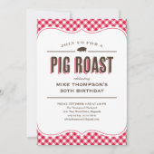 Roast Table Cloth Invitations Kaart (Voorkant)