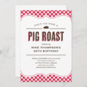 Roast Table Cloth Invitations Kaart (Voorkant / Achterkant)