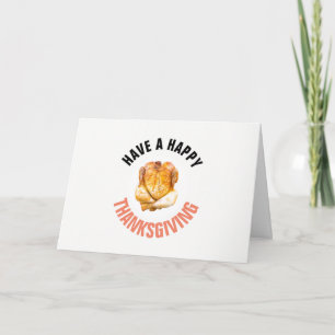 Roast Turkey, geniet van een prettige deanksgiving Kaart