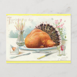 Roast Turkey  Tuck Thanksgiving Briefkaart