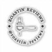 Roastin Review Sticker (Voorkant)
