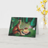 Roasting Chestnuts by RyGuy Art Holiday Card Kaart (Gele Bloem)