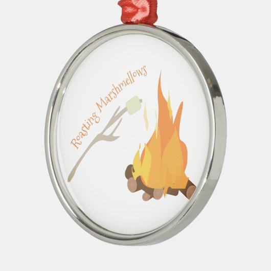 Roasting Marshmellows Metalen Ornament (Links)