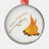 Roasting Marshmellows Metalen Ornament (Voorkant)