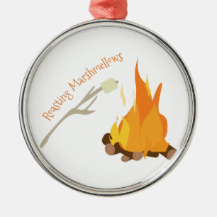 Roasting Marshmellows Metalen Ornament