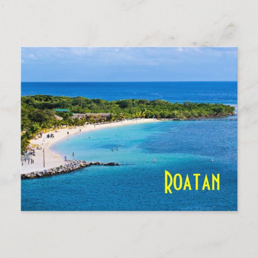 Roatan Beach Briefkaart (Voorkant)