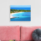 Roatan Beach verpakt Canvas Print (Insitu (Woonkamer))