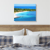 Roatan Beach verpakt Canvas Print (Insitu (Slaapkamer))