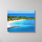 Roatan Beach verpakt Canvas Print (Voorkant)