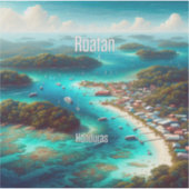 Roatan Honduras 3 inch Vinyl Sticker (Voorkant)