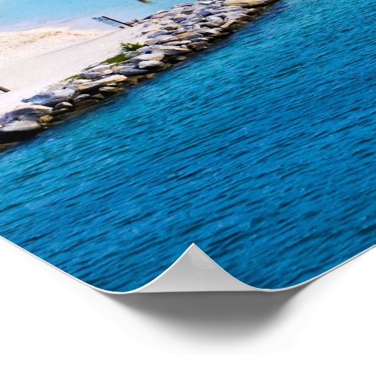 Roatan Honduras Beach Poster (Hoek)