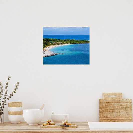 Roatan Honduras Beach Poster (Keuken)