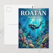 Roatán Honduras Briefkaart (Voorkant / Achterkant)