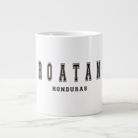 Roatan Honduras Grote Koffiekop (Voorkant)