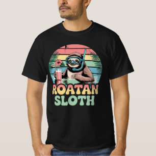 Roatan Honduras Luiaard, Roatan Luiaard, Roatan T-shirt