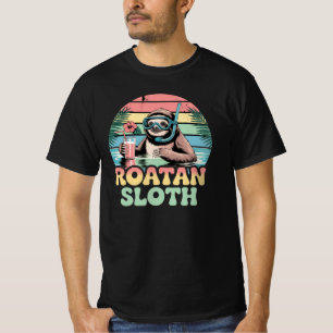 Roatan Honduras Luiaard, Roatan Luiaard, Roatan T-shirt