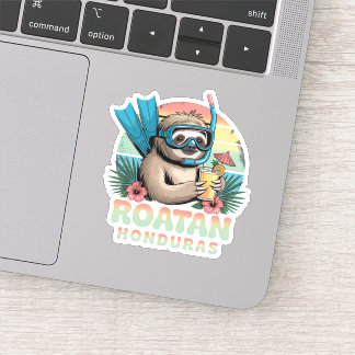 Roatan Honduras Sloth, Roatan Sloth, Roatan  Sticker