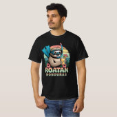 Roatan Honduras Sloth, Roatan Sloth, Roatan T-shirt (Voorkant volledig)