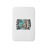 Roatan Honduras Sloth Summer Badmat (Voorkant Verticaal)